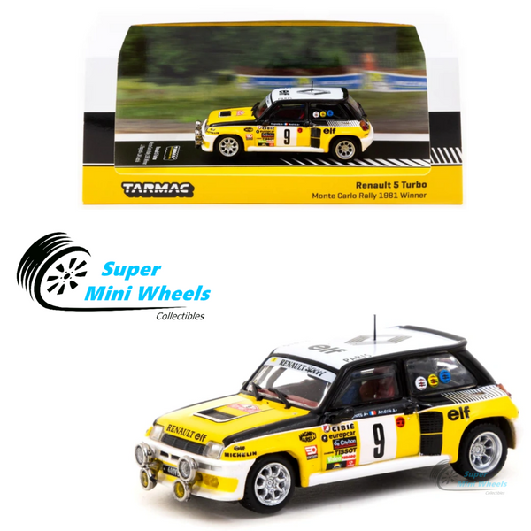 Tarmac Works 1:64 Renault 5 Turbo Monte Carlo Rally 1981 #9 Winner