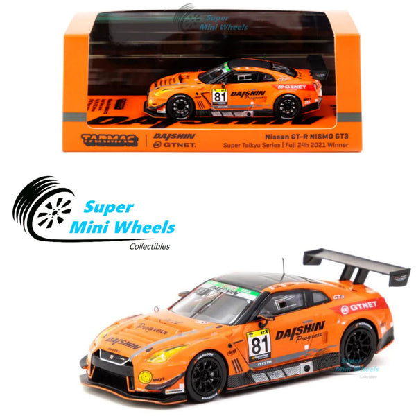 Tarmac Works 1:64 Nissan GT-R NISMO GT3 Super Taikyu Series 2021 Fuji #81 Winner