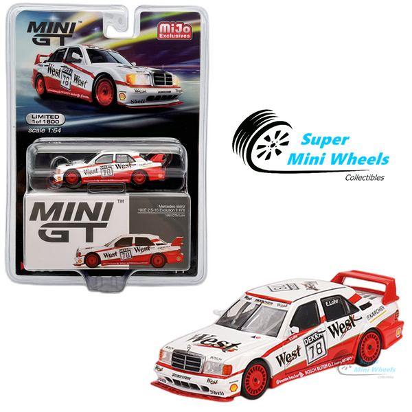 Mini GT 1:64 Mercedes-Benz 190E 2.5 16 Evolution II 1991 DTM #78 Lohr #395