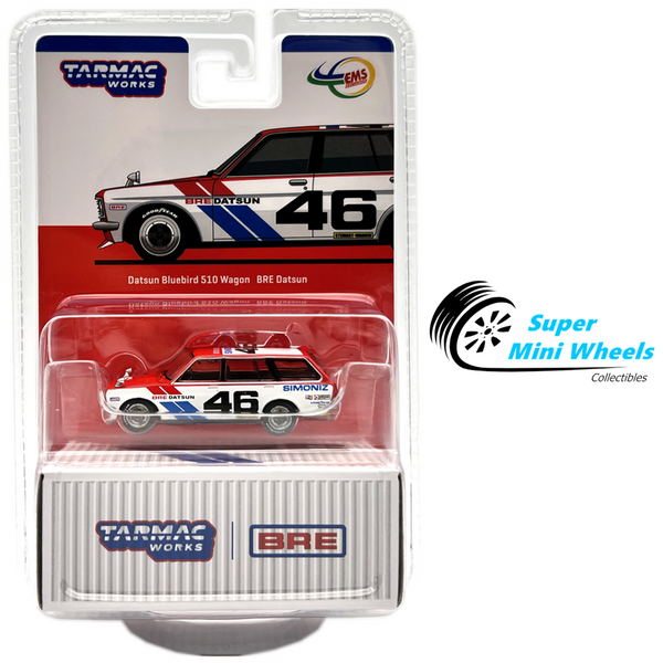 Tarmac Works 1:64 Datsun Bluebird 510 Wagon BRE #46 Indonesia Exclusive EMS