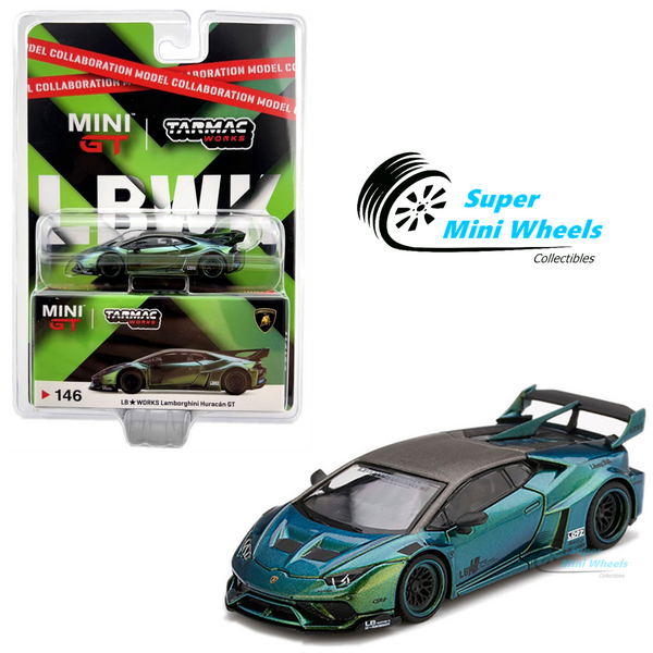 Mini GT x Tarmac Works 1:64 LB WORKS Lamborghini Huracan GT Magic Green #146