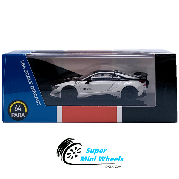 PARA64 - LBWK BMW i8 (White/Black) - Diecast Model 1:64