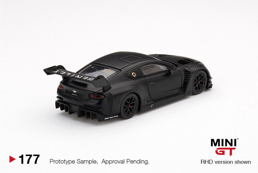 Mini GT 1:64 Bentley Continental GT3 Test Car (Black) #177 – Super