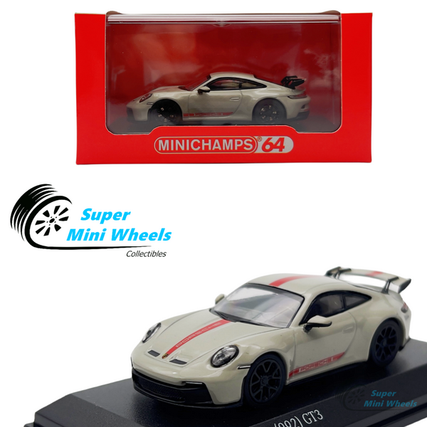 Minichamps x Tarmac Works 1:64 Porsche 911 GT3 Crayon Gray