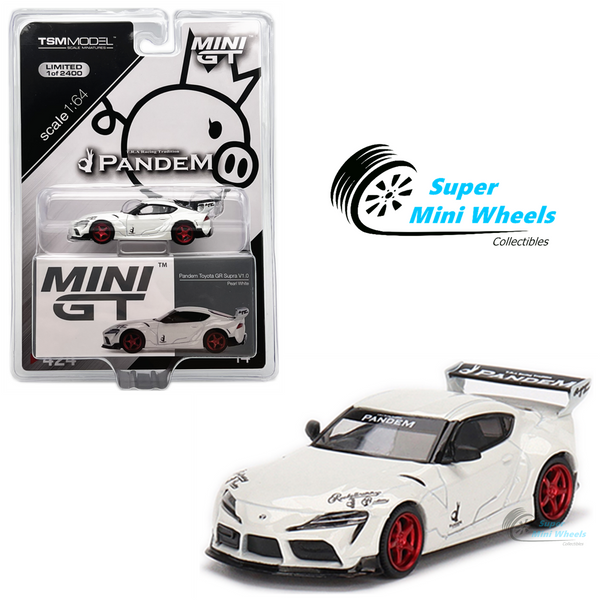 Mini GT 1:64 Pandem Toyota GR Supra V1.0 Pearl White #424