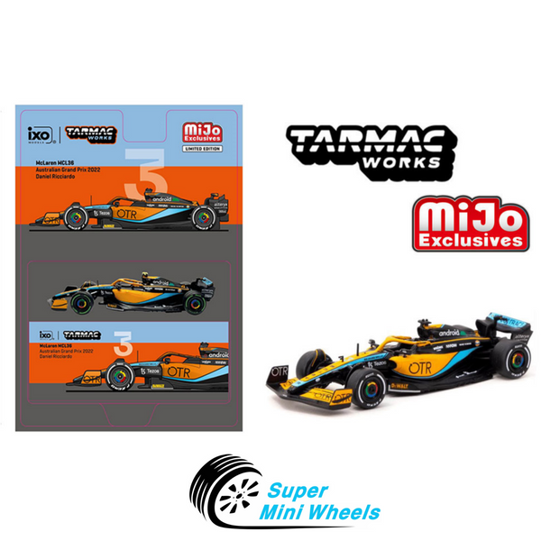 Tarmac Works 1:64 F1 McLaren MCL36 Australian Grand 2022 #3 Daniel Ricciardo