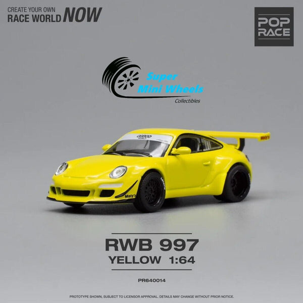 Pop Race 1:64 Porseche RWB 997 Notting Hill – Yellow - PR640014