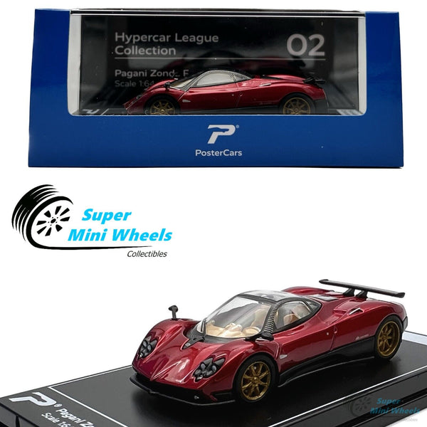 PosterCars 1:64 Pagani Zonda F (Rosso Dubai) Hypercar League Collection #02