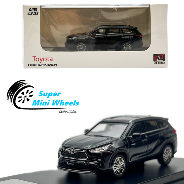 LCD Models 1:64 - Toyota Highlander Hybrid (Black) Diecast Model