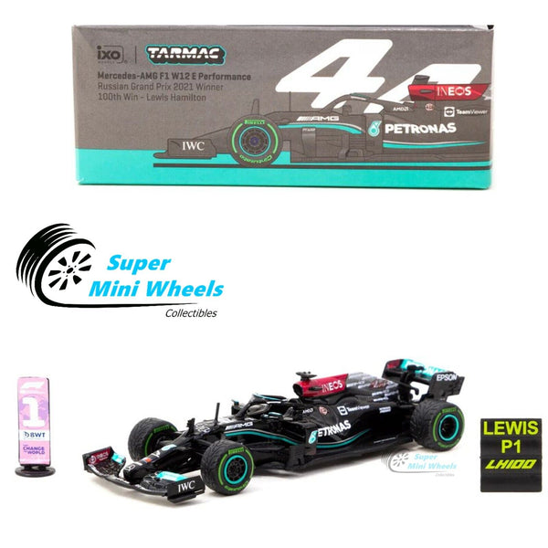 Tarmac Works 1:64 Mercedes-AMG F1 W12 E Performance Russian Grand Prix 2021 #44