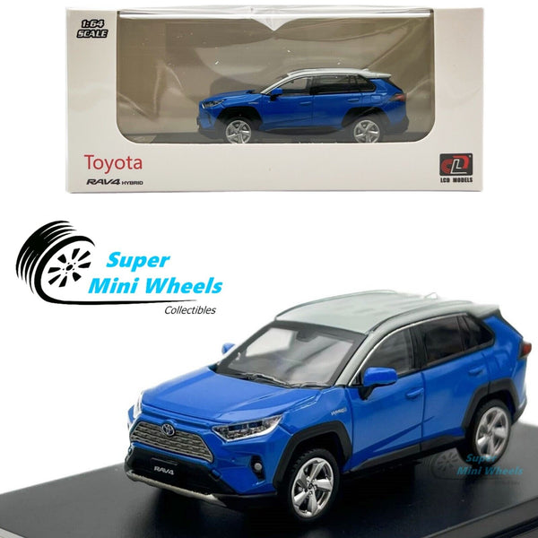 LCD Models 1:64 - Toyota RAV4 Hybrid (Blue) Diecast Model