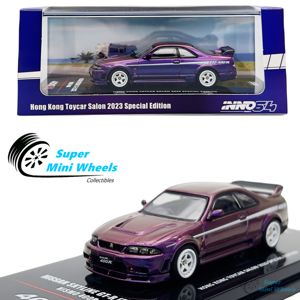 INNO64 1:64 Nissan Skyline GT-R R33 Nismo 400R Purple HongKong Toycar Salon 2023