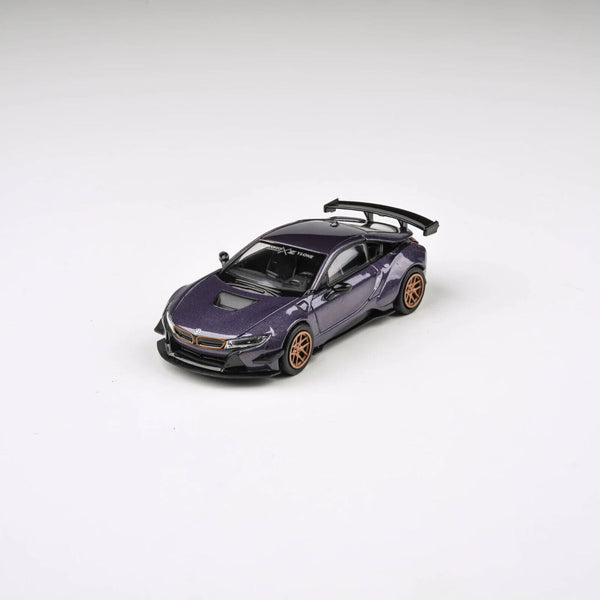 PARA64 - Liberty Walk LBWK BMW i8 - Purple with Gold Wheels - LHD - 1:64