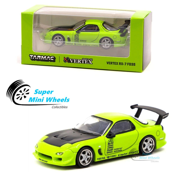 Tarmac Works 1:64 VERTEX Mazda RX-7 FD3S Light Green GLOBAL64