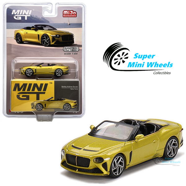 Mini GT 1:64 Bentley Mulliner Bacalar Yellow Flame #406