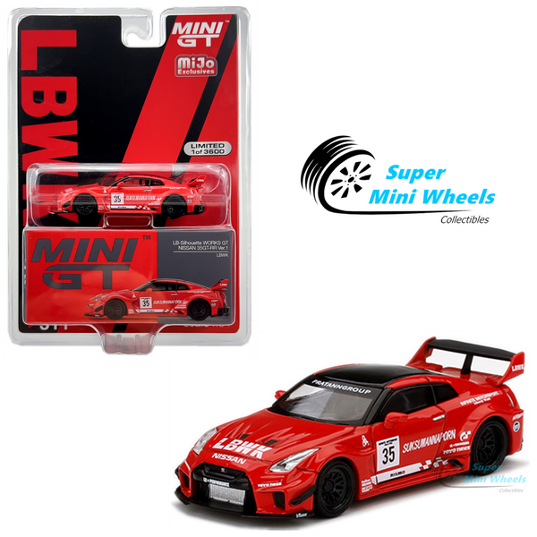 Mini GT 1:64 LB-Silhouette WORKS GT NISSAN 35GT-RR Ver.1 #35 (Red) LBWK #311