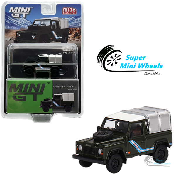 Mini GT 1:64 Land Rover Defender 90 Pickup Bronze Green #402