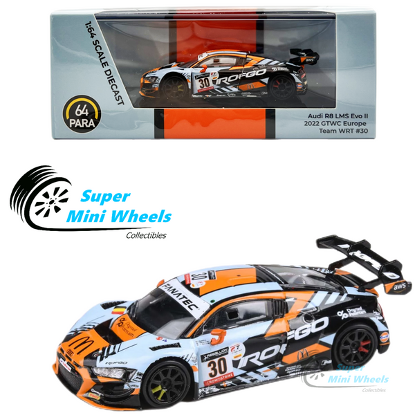 PARA64 - 1:64 - Audi R8 LMS Evo II - 2022 GTWC Europe Team WRT #30 "Gulf Blue"