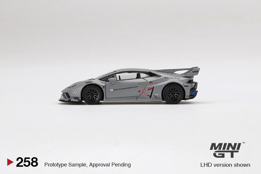 MINI GT 148 LB WORKS Lamborghini Huracán ver. 1 White w/ Red