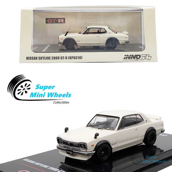 INNO64 1:64 Nissan Skyline 2000 GT-R KPGC10 (White)