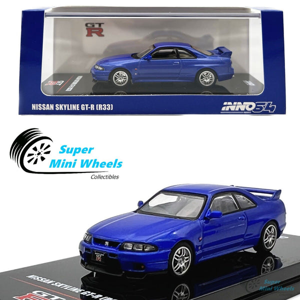 INNO64 1:64 Nissan Skyline GT-R R33 Bayside Blue