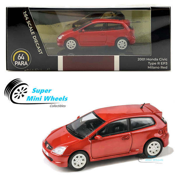 PARA64 1:64 2001 Honda Civic Type R EP3 - Red