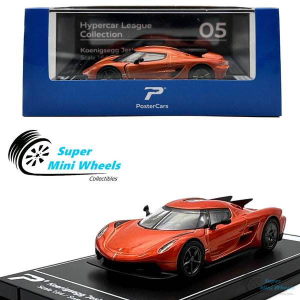 PosterCars 1:64 Koenigsegg Jesko Absolut (Orange) Hypercar League Collection #05