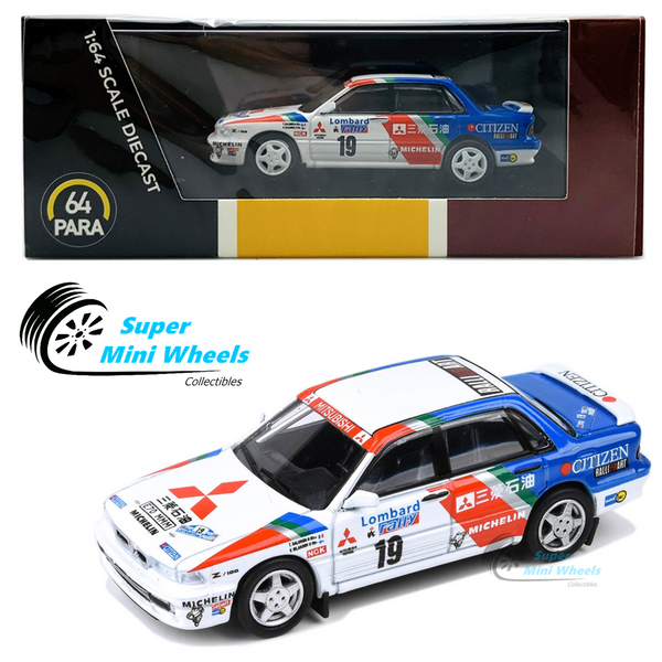 PARA64 Mitsubishi Galant VR-4 #19 WINNER RALLY LOMBARD RAC 1989 (White) 1:64