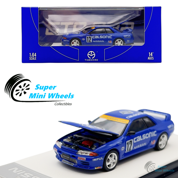 Time Micro 1:64 Nissan GTR R32 Calsonic #12