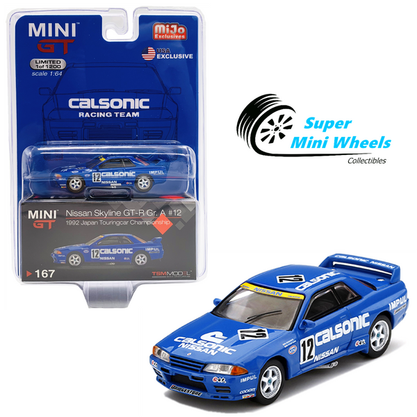 Mini GT 1:64 Nissan Skyline GT-R R32 Gr.A #12 Calsonic 1992 JTCC (Blue) #167