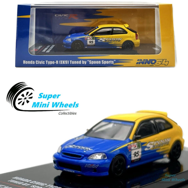 INNO64 1:64 Honda Civic Type-R EK9 Tuned by "Spoon Sports" #95