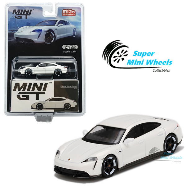 Mini GT 1:64 Porsche Taycan Turbo S (White) #218