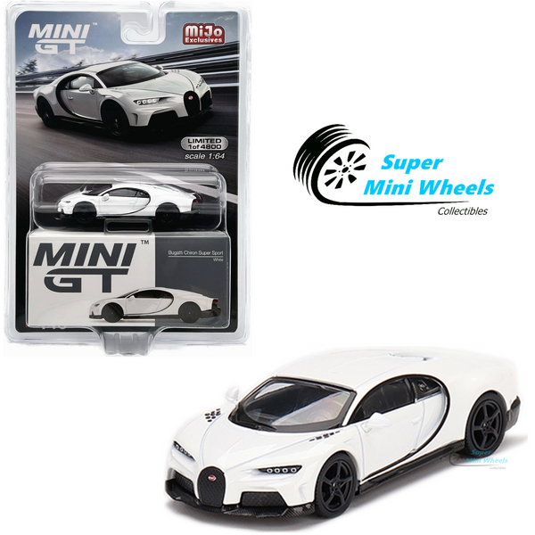 Mini GT 1:64 Bugatti Chiron Super Sport White #440