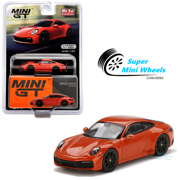 Mini GT 1:64 Porsche 911 (992) Carrera 4S Lava Orange #371