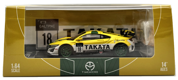 Time Micro 1:64 2020 Acura NSX GT3 Takata #18 with Accessories - Diecast Model