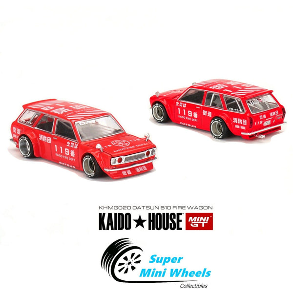 Mini GT x Kaido House 1:64 Datsun KAIDO 510 Wagon FIRE V1 KHMG20