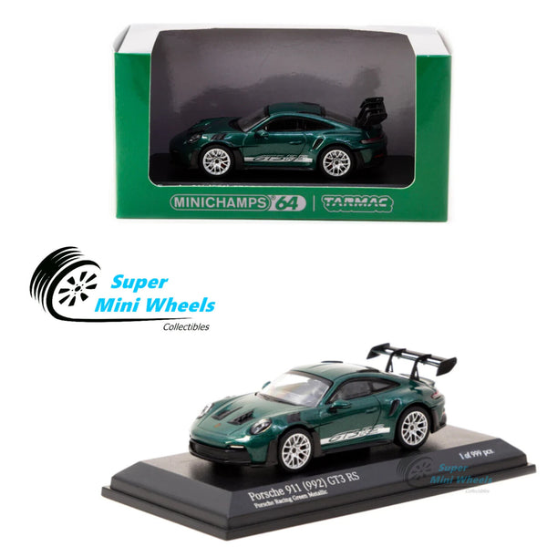 Minichamps x Tarmac Works 1:64 Porsche 911 (992) GT3 RS GT Porsche Racing Green