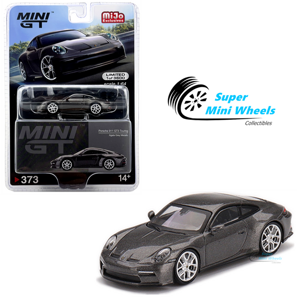 Mini GT 1:64 Porsche 911 (992) GT3 Touring Agate Grey Metallic #373