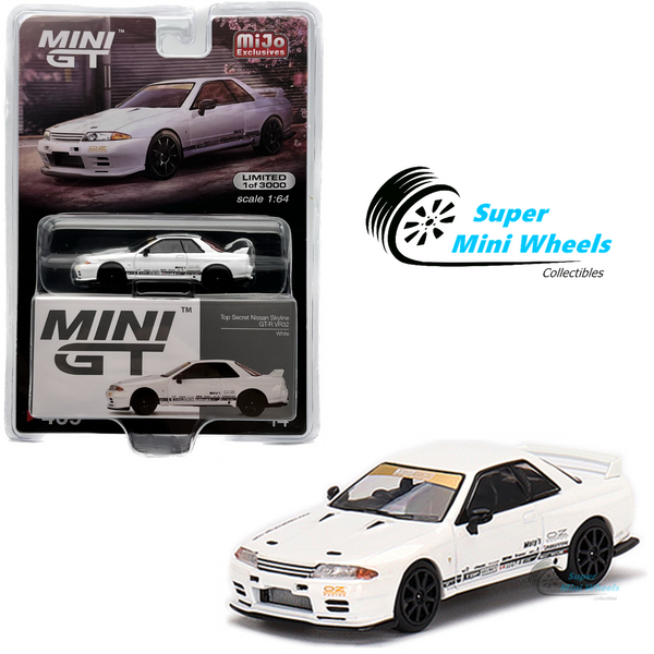 Mini GT 1:64 Top Secret Nissan Skyline GT-R VR32 White #469