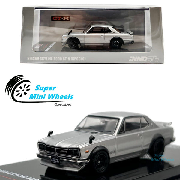 INNO64 1:64 Nissan Skyline 2000 GT-R KPGC10 (Silver)