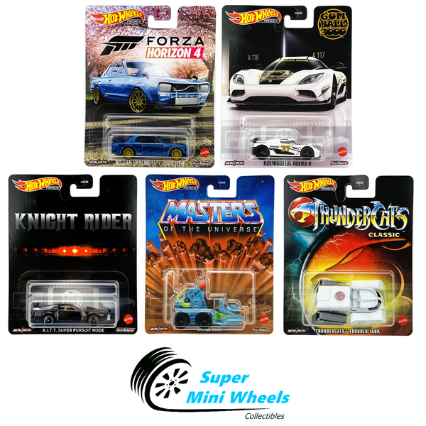 Hot Wheels Premium 2021 Retro Entertainment B Case Set of 5 Cars [In-Stock]