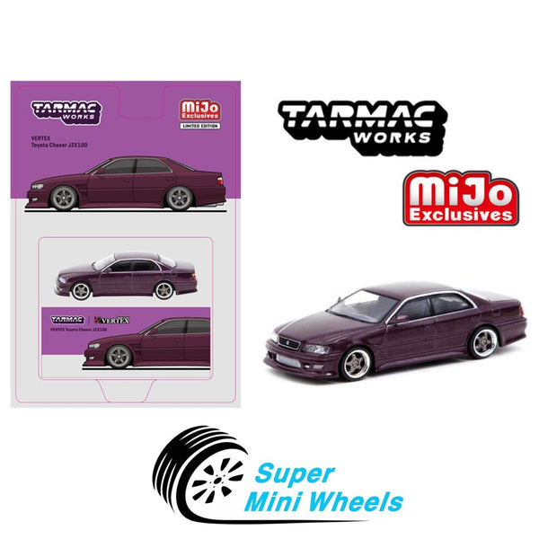 Tarmac Works 1:64 VERTEX Toyota Chaser JZX100 Purple Metallic - MiJo Exclusives