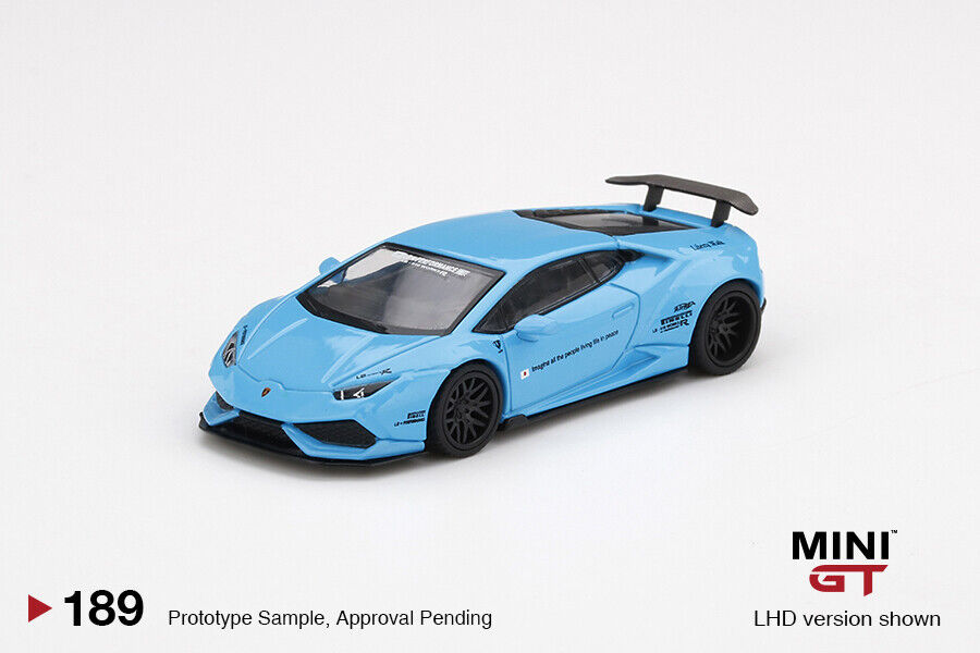 Mini GT 1:64 LB WORKS Lamborghini Huracan Ver. 1 (Light Blue