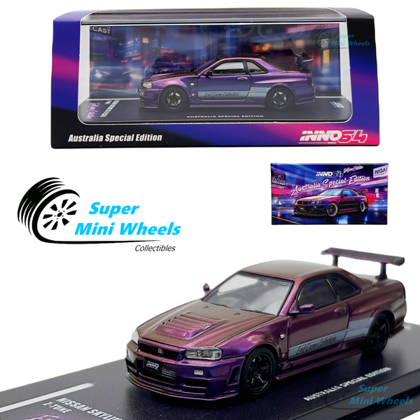 INNO64 1:64 Nissan GT-R R34 Z-TUNE Magic Purple Australia Special Edition