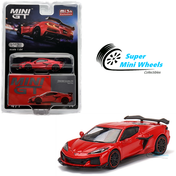 Mini GT 1:64 2023 Chevrolet Corvette Z06 Torch Red #477