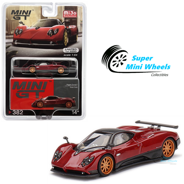 Mini GT 1:64 Pagani Zonda F Rosso Dubai #382