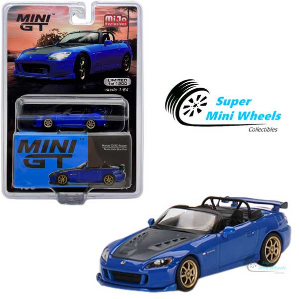 Mini GT 1:64  Honda S2000 (AP2) Mugen Monte Carlo Blue Pearl #493