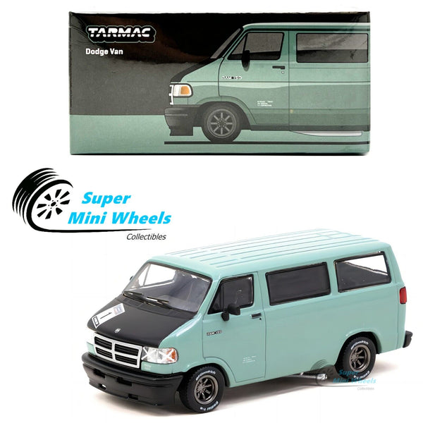 Tarmac Works 1:64 Dodge Van Light Green