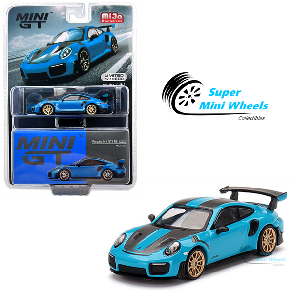 Mini GT 1:64 Porsche 911(991) GT2 RS Weissach Package Miami Blue #344