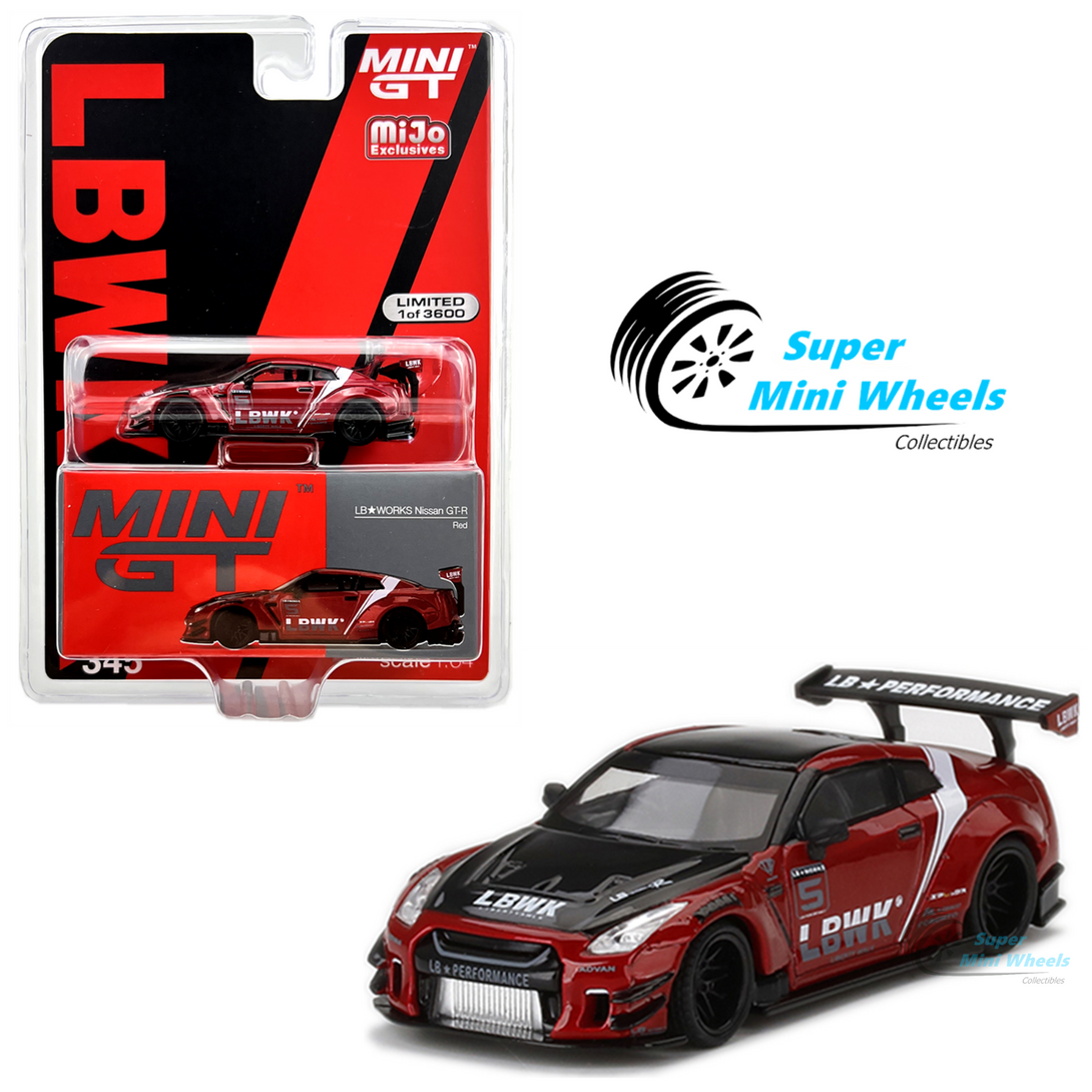 Mini GT 1:64 LB WORKS Nissan GT-R R35 Type 2 Rear Wing Ver 3 Red LBWK ...